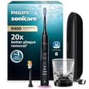 Philips Sonicare DiamondClean Smart 9400 elektrische Zahnbürste, Schallzahnbürste mit App, Drucksensor, Bürstenkopferkennung, 4 Putzmodi und 3 Intensitätsstufen, Schwarz, Modell HX9917/89 - 1