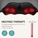 Nekteck Shiatsu Neck Back Massager with Heat for Pain Relief, Electric Deep Tissue 3D Kneading Shiatsu Massager for Neck, Back, Shoulder, Suitable for Women and Men - 4
