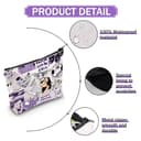 BDSHUNBF 2PCS Trousse per Trucchi, Makeup Bag, Borsa Cosmetica, Bolsa de Cosméticos, Borsa Trucco da Viaggio, Singer Music Album Zipper Pouch Bag - 3