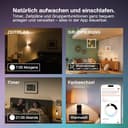 Osram SMART+ LED-Lampe Globe 125 Filament E27, RGBW, Matter-kompatibel, WiFi, steuerbar per App und Sprachassistenten, Multicolor, dimmbar - 4