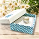 Anello a Banda Martellato in Argento Sterling 925 per Uomini e Donna, Design Rustico Moderno di 11,5 mm, Gioielli di Moda Artigianali, Misurare 17 - 6