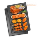 Vnierxful 7638 - Griglia e padelle in ghisa per Weber Spirit I & II serie 300, Spirit E310, E320, S310 (con pomelli anteriori), 44,5 cm, ricambio per Weber serie 300 - 5