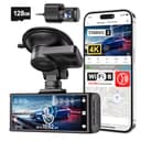 REDTIGER Dashcam Coche 4K STARVIS 2,Cámara Coche con Pantalla Táctil 3.18'',Tarjeta Memoria128 GB,GPS,5.8G WiFi,Control Voz,Visión Nocturna UHD,Loqueo de Emergencia,Monitor Aparcamiento (F7N Touch) - 1