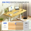 FLEXISPOT EN1 MAX 140x80cm Escritorio Elevable Eléctrico con Tablero Entero Mesa de Elevable, Standing Desk, Mesa Elevable Escritorio con 2 Ganchos y 4 Funciones de Memoria - 3