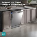 Midea Geschirrspüler 60cm Freistehend, SF 3.60N PRO Spülmaschine mit WLAN, 14 Maßgedecke, Geschirrspüler Unterbaufähig, 5 Programme, Höhenverstellbarer Oberkorb, 47 dB, Inox - 9