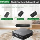 Neutop Replacement Parts Compatible with Ecovacs Deebot X2 Omni/Pro, DEX86, Robot Vacuum Accessories 1 Roller Brush 4 Filter 4 Side Brush 4 Mop Pad 4 Dust Bag - 2