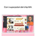 Apple iMac Computer desktop all-in-one: Chip M4, CPU 8-core e GPU 8-core: display Retina 24'', 16GB di memoria unificata, 256GB di archiviazione SSD, con accessori. Per iPhone/iPad; Rosa - 4
