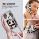 BLOTECH for Realme GT Neo6 Flip Folio Cover,Q-cute Panda Pattern Pattern Painting Magnetic Kickstand Protective Colorful Glossy PU Leather Book Wallet Case Cover for Realme GT Neo6 - 6