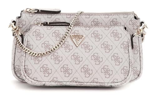 Guess Noelle Dove Logo Pouch Schultertasche, Dunkle Eiche, One size, Noelle II Doppeltasche Crossbody