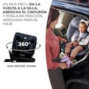 Kinderkraft I-GROW Silla de coche, I-SIZE 40-150 cm, Isofix, Silla coche bebé, para niños, Ajustable, Sillade, RWF, FWF, Universal para coche, Asiento, 360º, Grupo 0+/1/2/3, 0-36 kg, Negro grafito - 4