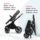 Bugaboo Fox Cub, Passeggino Multi-Terreno Leggero e Resistente, Design Robusto e Cappottina Extra-Large, Sistema di Chiusura in un Unico Pezzo che Resta in Piedi, Stormy Blue - 6