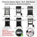 7636 Edelstahl Flavorizer Bars für Weber Spirit 300 Grill, 38,8CM Aromaschienen für Weber Spirit E310 E320 E330,Edelstahl Hitzeschild für Weber Spirit II 310 Series, Brennerabdeckungen Ersatz - 2