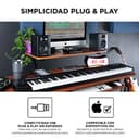 M-Audio Keystation 88 MK3 - Teclado controlador MIDI USB con 88 teclas semipesadas para manejar sintetizadores virtuales y parámetros de DAW - 5