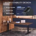 FLEXISPOT EC4 Scrivania Regolabile in Altezza con 2 Motori Potenti, Telaio a 3 Livelli, Scrivania Standing Desk Elettrica con Tastiera Intelligente, Capacità di Carico 120 kg. - 7