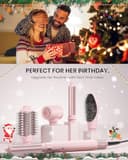 MESCOMB 5 in 1 Air Styler & Spazzola Asciugacapelli, 110000 RPM Multifunzione Asciugatura Rapida, Nessun Danno Termico con Ricci, Liscio Volume con Scatola Portaoggetti Adatto per Fare Regali - 8