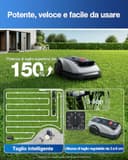 ECOVACS Goat O600 RTK Care Kit Robot Tosaerba Senza Cavi Perimetrali, per Aree Fino a 600 M², Navigazione RTK+Vision, Evita Ostacoli con IA, Controllo via App, Passaggio in Spazi da 0,7 M - 8