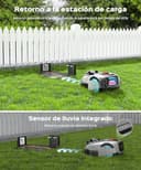 YARDCARE N1600PRO – Cortacésped robot sin cable perimetral con RTK & Visión IA, hasta 1600 m², corte eficiente en U con gestión de zonas, altura regulable por app y evitación inteligente de obstáculos - 9
