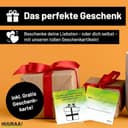 huuraa borsa per il trasporto Corazón Borsa regalo in tessuto naturale 10 litri cotone Corazón accessorio - 5