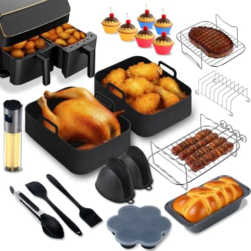 Inja Accesorio para freidora de aire caliente, accesorios para Ninja Foodi Max Dual Zone AF400EU AF300EU 7,6L-9,5L (AF400EU 7,6L-9,5L)