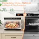 COSORI Friggitrice ad Aria 10 Litri, 7 in 1 Dual Blaze TwinFry con Doppio Cestello 5L & 5L e Separatore Rimovibile, 2800W Air Fryer WiFi con Doppia Resistenza, 40-240℃, 70 Ricette Online, Bianco - 5