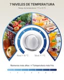 Upstreman 71L Frigorífico Sin Congelador, 1-10°C 7-niveles Regulación de Temperatura, LED-Beleuchtung, 40 dB Silencioso, Energéticamente Eficiente para Dormitorio, Oficina, Cocina, CR71-Gris Oscuro - 4