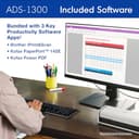 Brother ADS-1300 Compact Desktop Scanner | Scan Speeds of Up to 30ppm | Single Pass Double-Sided Scanning - 7