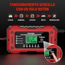 YDBAO 12V 15A Cargador de Batería de Coche Cargador Baterias Coche y Moto Inteligente con Reparación y Pantalla LCD y Múltiples Protecciones Cargador bateria para Coche Moto AGM SLA Gel LiFePO4 - 4