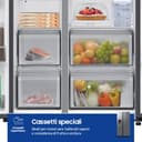 Samsung Frigorifero Side by Side AI RS80F66KCT/EF con Dispenser Acqua/Ghiaccio, Wifi con AI Energy Mode, Total No Frost, SpaceMax, 634 L, LxAxP: 91,2 x 178,4 x 72,6 cm, Inox - 8