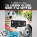 HEYNER® Digitaler Akku-Kompressor 6.000mAh I 10 bar Druck, LED & Display, Auto-Stopp, USB-C & 12V Ladefunktion, inkl. Adapter-Set & Tragebeutel - 7