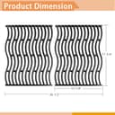 Zemibi Griglie di ricambio per griglie a gas Napoleon Prestige PRO 500, in ghisa, 43 cm, confezione da 2 - 2