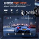 70mai Dash Cam 4K Omni, Front Rear 4K+1080P HDR Dash Cams for Cars with STARVIS 2 IMX678, Night Vision, Parking Mode, Voice Control, 4G LTE, Motion Detection, 5GHz WiFi 6, APP Control, 128GB SD Card - 3