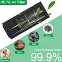 EATBALE Replacement Parts for ECOVACS DEEBOT X2 Omni / X2 / X2 Pro Robot Vacuum Cleaners 4 Dust Bag 4 HEPA Filter 4 Mop Cloth 1 Main Brush 6 Side Brush Attachment Accessories Kit Spare Parts - 3