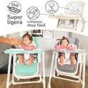 Twinly - Trona bebé Evolutiva Hamaca columpio multifunción Movity - Plegable, reclinable y ajustable con Reductor Arnés 5 puntos y Bandeja extraíble - 0m+ a 15kg - 5