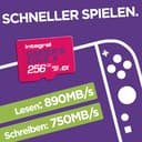 Integral 256GB Gamer's Edge X microSD Express für Switch 2 – bis zu 890MB/s Lesen, 750MB/s Schreiben, 4K, A1, NVMe, High-Speed Gaming, kürzere Ladezeiten, ultraschneller Speicher - 3