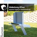 IDEA MOWER Mähroboter Garage One 2.1 kompatibel mit Ambrogio Elite 4.0 mit zu öffnendem Dach | Rasenroboter Garage 84x72x40 Schützt vor Sonne, Regen und Hagel - 3