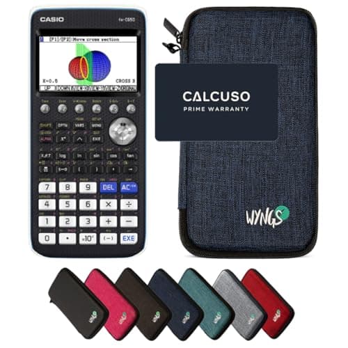 Casio fx-CG50 con Custodia Protettiva WYNGS inclusa Blu - Calcolatrice Grafica - Pacchetto Base