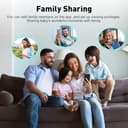 Simyke Smart Baby Monitor mit 2 Kameras und Audio 2.8'' Bildschirm WLAN ON/Off Switch Vision 2-Wege-Gespräch, 1200ft Lange Reichweite Fütterung Uhr Temperatur-Erkennung, tragbare drahtlose Baby Cam - 8