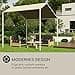 Blumfeldt Pergola, Metal Gazebo with Polyester Pitched Roof, Awning with Frame, Freestanding Canopy, Sun Protection for Garden and Patio, Gazebo Waterproof and Stable, Aluminium Frame - 5