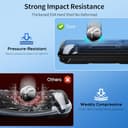 FYOUNG Tasche Zubehör für PlayStation Portal, Full Protection Bundle mit Schutz Glas Bildschirmschutz, klare Hülle, Hartschale Portable Reisetasche für PS5 Portal Remote Player - 5