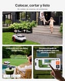 Segway Navimow i208 LiDAR con Garage M Kit, Robot Cortacésped sin Cables para 800 m², LiDAR y Sistema de Visión Dual, Cartografiado Automático con 1 Toque, Ruedas Todoterreno (Envío por Separado) - 2