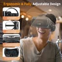 XWP Visore Realtà Virtuale Con Cuffie, Occhiali Per 3D VR Con Lenti HD, Compatibile Con iPhone E Android (4,7–7,2"), Immersivo Per Giochi, Film E Divertimento In Famiglia, Amici - 5