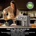 Ninja MAX Doppia Zona, Friggitrice ad aria digitale senza olio con doppio cestello, 6 in 1, 9,5 L, cestelli lavabili in lavastoviglie, antiaderenti, grigio piombo DZ400EU - 8