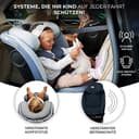 Kinderkraft I-GROW Kindersitz 0-36 kg, I-SIZE 40-150 cm, 360 grad drehbar, Kinderautositz mit Isofix station, FWF und RWF, Verstellbare Kopfstütze/Rückenlehne mit Liegeposition, Graphitschwarz - 4