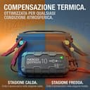 NOCO GENIUS10: Caricabatterie Intelligente 10A 6V/12V – Mantenitore di Carica e Desolfatatore con Protezione da Sovraccarico e Compensazione Termica – Per Batterie al Piombo e Litio - 4