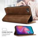 AKABEILA Case for Realme GT Neo6 SE 5G PU Leather Flip Wallet Case with Magnetic Closure Kickstand Card Slot Folio Cover 6.78 Inch Light Brown - 2
