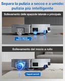 ECOVACS DEEBOT X11 PRO OMNI Robot aspirapolvere lavapavimenti, tecnologia PowerBoost, copertura 1.000 m², aspiraz. BLAST 19.500 Pa, OZMO ROLLER 2.0, AGENTE YIKO AI, TruePass 4Wd, Bianco - 8