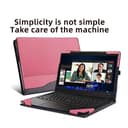 Laptop-Hülle für Lenovo ThinkPad X1 Carbon Gen 9 14 Zoll ThinkPad X1 Carbon Gen12|10|11 X1 Yoga Gen 8/7/6, All-Inclusive-Drop-Case 14 Zoll (35,6 cm), PU-Leder, Innentasche, Laptophülle (Rosa) - 2