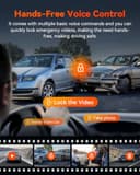 VANTRUE S1Pro Dash Cam Front Rear 2.7K+1080P HDR 5G WiFi GPS, STARVIS 2, Dual Dashcam for Car Dash Camera, Night Vision, Voice Control, Hidden Car Dash Camera 15s Buffered Parking Mode, Support 512GB - 6