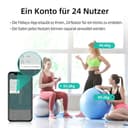 Hume Body Check Körperfettwaage mit 8 Frequenzsensoren, Personenwaage mit Körperfett, Smart Waage mit App Für Körperfett, Muskelmasse, Bmi,28 Wichtige Kennzahlen Zur Körperzusammensetzung, Unterstützu - 8