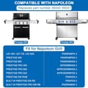 56040 56041 Grill Griddle Replacement Parts for Napoleon PRO 500 Prestige 500 Napoleon LEX Series Reversible Cast Iron Griddle Insert BBQ Grill Accessories - 7